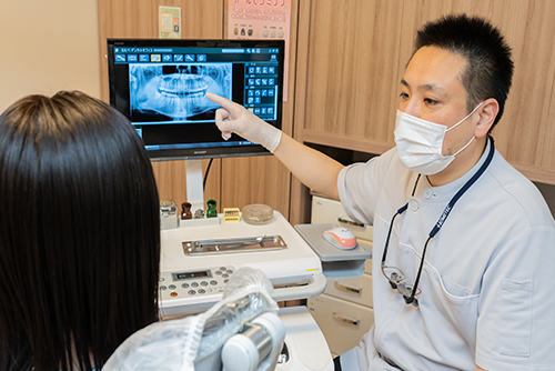 治療内容に納得し、ご満足いただける治療のため、根拠のある説明を行ないます。